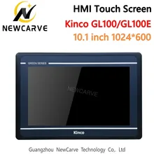 Kinco gl100 gl100e hmi tela sensível ao toque 10.1 Polegada 1024*600 ethernet usb host nova interface de máquina humana rs232 rs422 rs485 newcarve