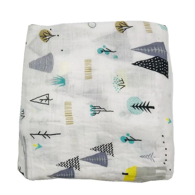 70% бамбуковое волокно+ 30% хлопковое муслиновое детское одеяло, Пеленальное Одеяло для новорожденных, очень мягкие одеяла для младенцев, постельные принадлежности, банное полотенце - Цвет: 2