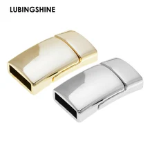 2017 nova moda jóias fechos forte retângulo fecho magnético para cordão de couro liso pulseira jóias DIY apreciação JJAL C81