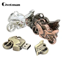 Inteligente unidades Flash USB 256GB de Metal de motocicleta memoria USB de coche con 128GB de almacenamiento USB 2,0 Pen Drives 8GB 16GB 32GB 64GB Pendrives