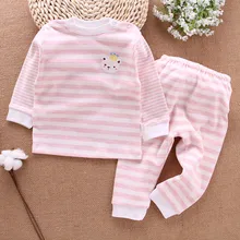 New Boys Girls stripe Clothing Long Sleeve cotton Baby’s Sets MN1-MN11