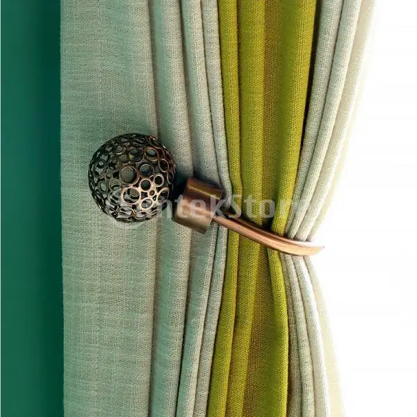 2 pieces fashionable hollowed out design u shape curtain tieback hook home decor