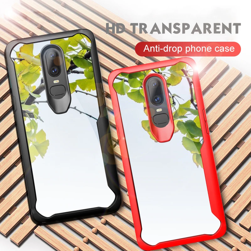 

Luxury Phone Case For Oneplus 5T 6 6T Cover Armor Coque For Oneplus 5T 6 6T Funda Silicone Frame + Transparent Fundas
