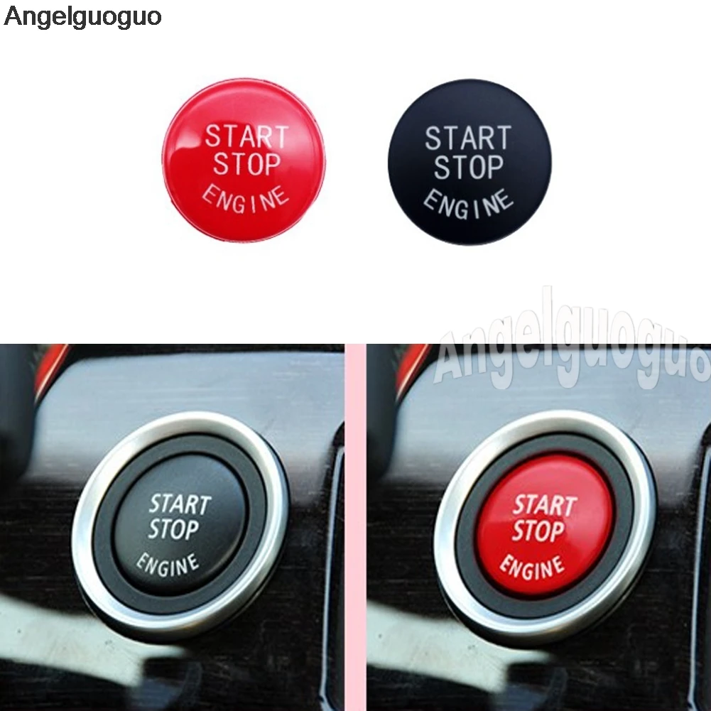 Car Engine Start Stop Switch Button Replace Cover For BMW 1 3 5 Series X5 E81 E87 E90 E91 E92  E60 E84 E70 (Only for E Chassis )