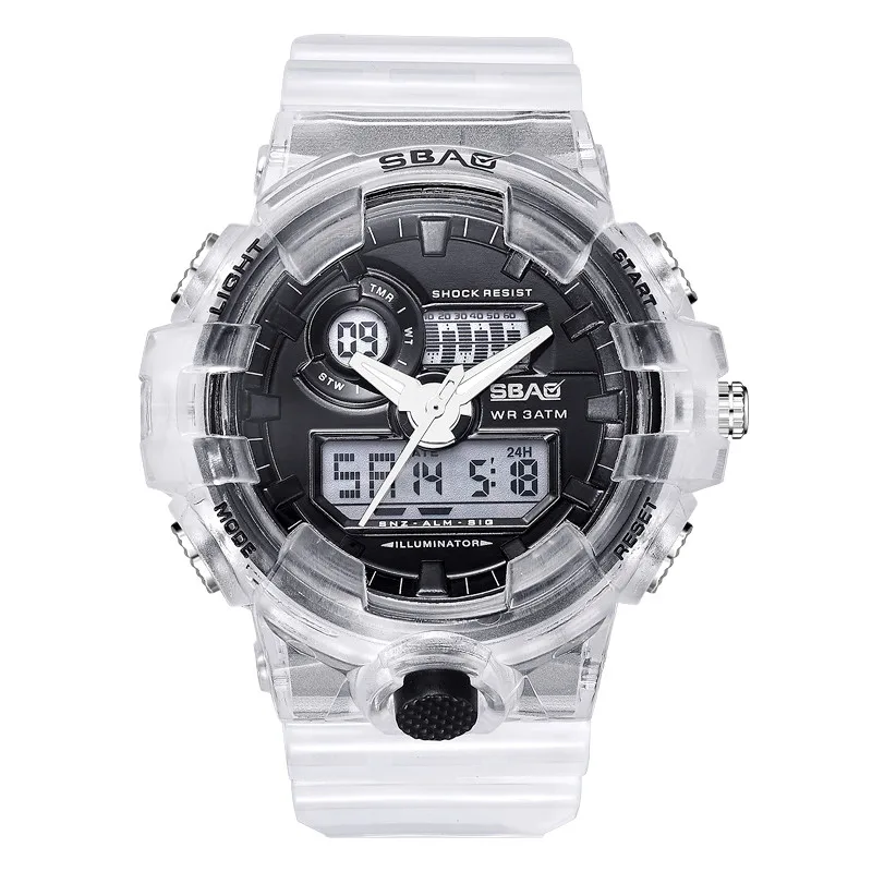 Reloj mujer модные светящиеся электронные часы с будильником большие спортивные часы женские цифровые часы женские студенческие часы zegarek pandora& A - Цвет: Black