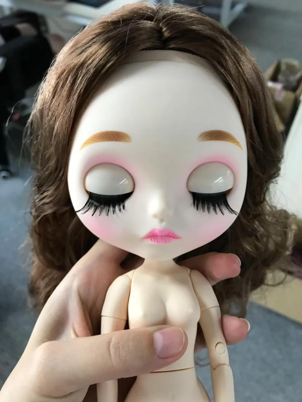 Neo Blythe 백플레이트와 나사가 포함된 인형 페이스플레이트 12