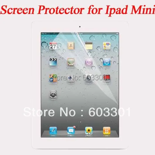 100 шт./лот для iPad mini 1/2/3, защита экрана, прозрачная защитная пленка для iPad mini 1/2/3
