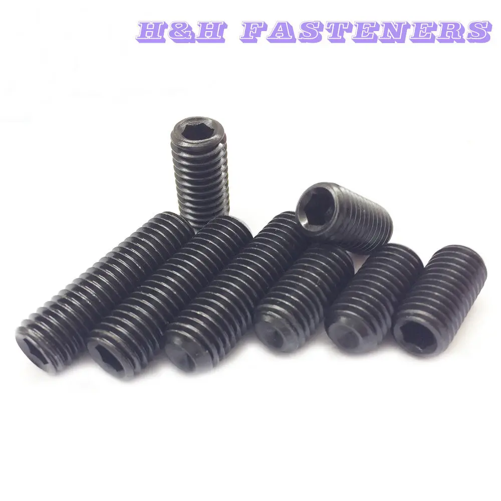 Black Alloy Steel Socket SET // GRUB SCREWS Cup Point Qty 20 #4-40 x 3//8/"