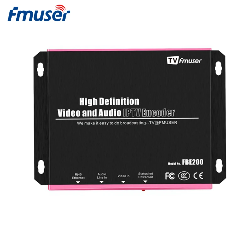 Кодировщик FMUSER FBE200 H.264/H.265 IPTV устройство для прямой трансляции видео HD кодировщик