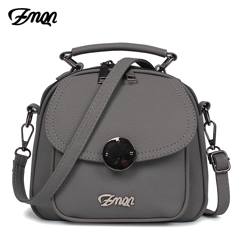 

ZMQN Women Bag 2018 Crossbody Bag For Women Handbag Famous Brand PU Leather Double Shoulder Strap Back Pack Bag Ladies Gray A503