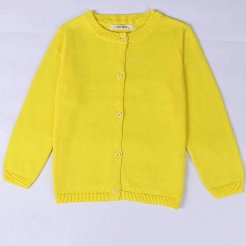 Baby Children Clothing Boys Girls Candy Color Knitted Cardigan Sweater 13 Color Kids Spring Summer Autumn Cotton Outer Wear