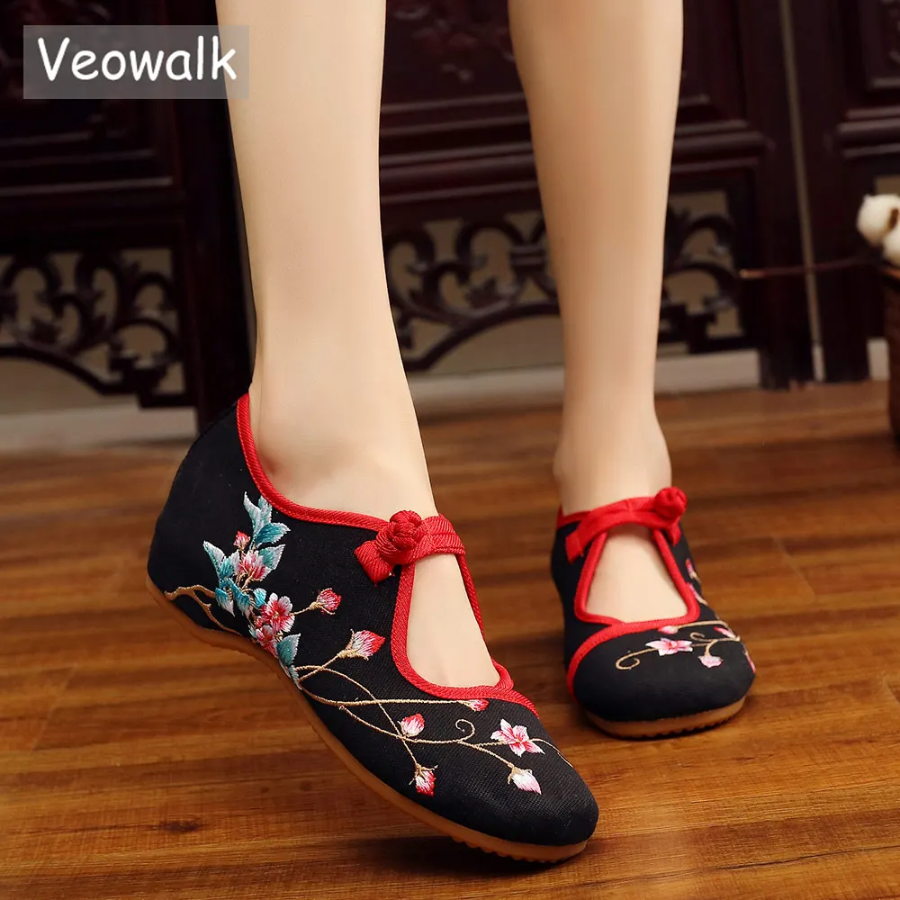 embroidered ballet flats