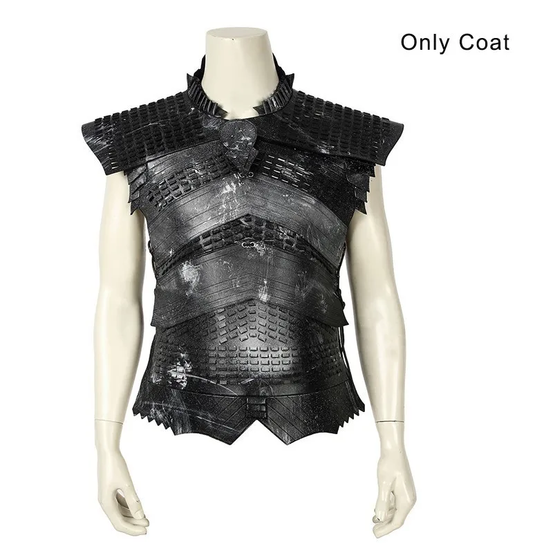 Game of Thrones Night King White Walker Cosplay Costume - 4 Piece Set: Vest, Helmet, Pants, Shirt for Halloween image 2