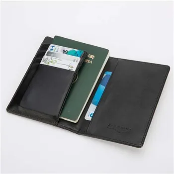 

Fashion Men Leather Passport Cover Men Travel Credit Card Holder Cover Russian Passport Wallet For Document