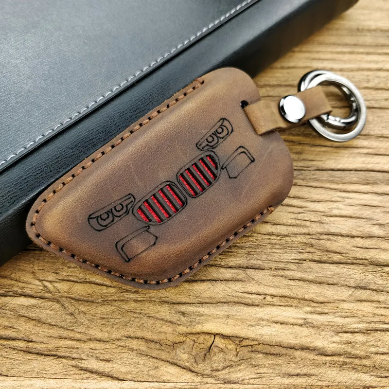 

Handmade Top Layer Cow Leather Car Case Key For Bmw Series Car Model Luxury Unique Design Pure Leather Key Bag For Car K2