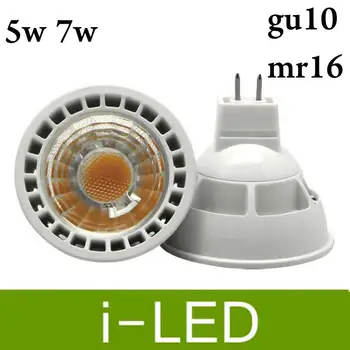 

Super bright COB LED Lamp GU10 MR16 Lampada LED Bulb E27 dimmable 5W 7W Spot light Spotlight GU10 AC85-265+12V