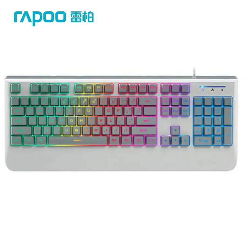 Rapoo V56 USB Wired Backlit Gaming Keyboards For LOL DOTA Game Gamer Free Shipping Bright Color Backlight Keyboard