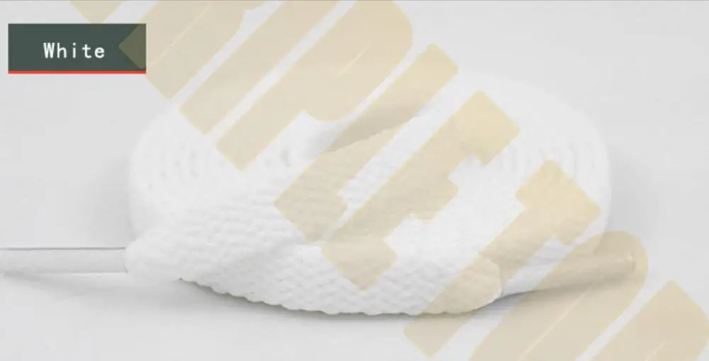 TRipleTop Красочные оригинальные эластичные Прочные шнурки с уменьшением катышков свободные-доказательство Анти-доказательство для шнурков - Цвет: white