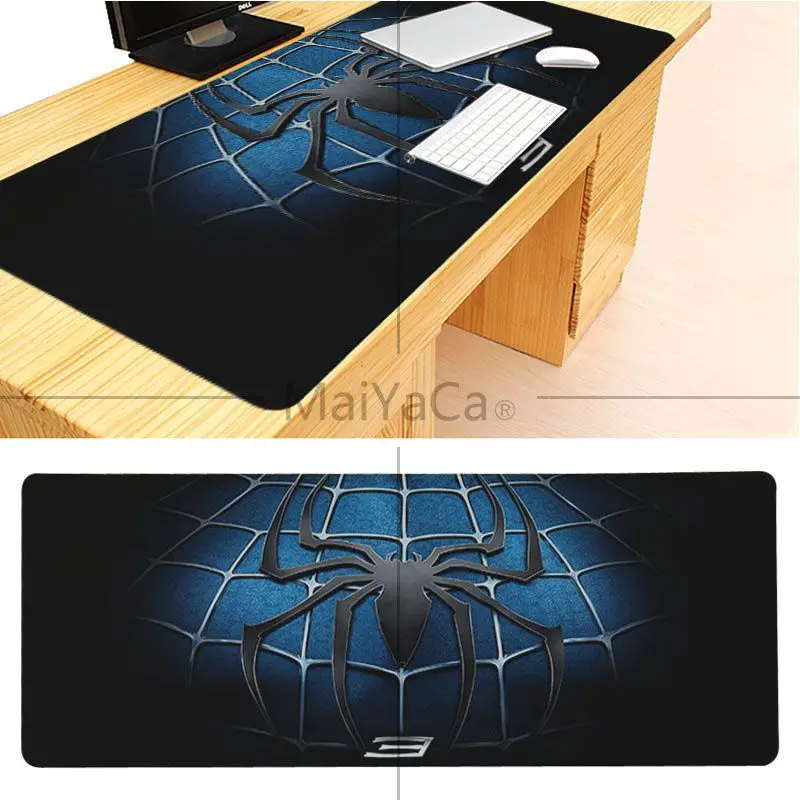 MaiYaCa Новые поступления "Человек-паук" логотип, коврик для мыши геймер игровые коврики клавиатура коврики стол компьютерная игра планшет игровой