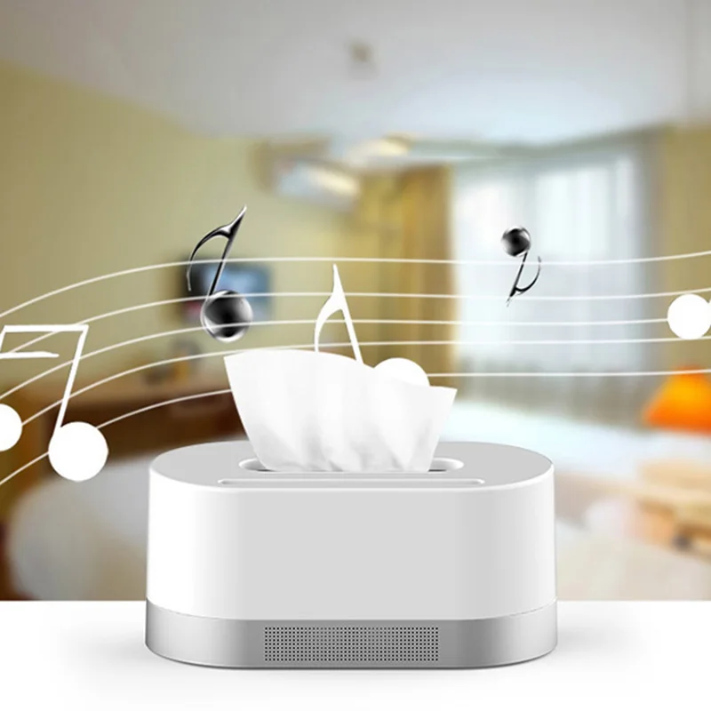 Tissue Box Wireless BT Speaker Stereo Music Soundbox Speaker With Phone Stand Function Support TF card U Disk Novelty Gift (16)