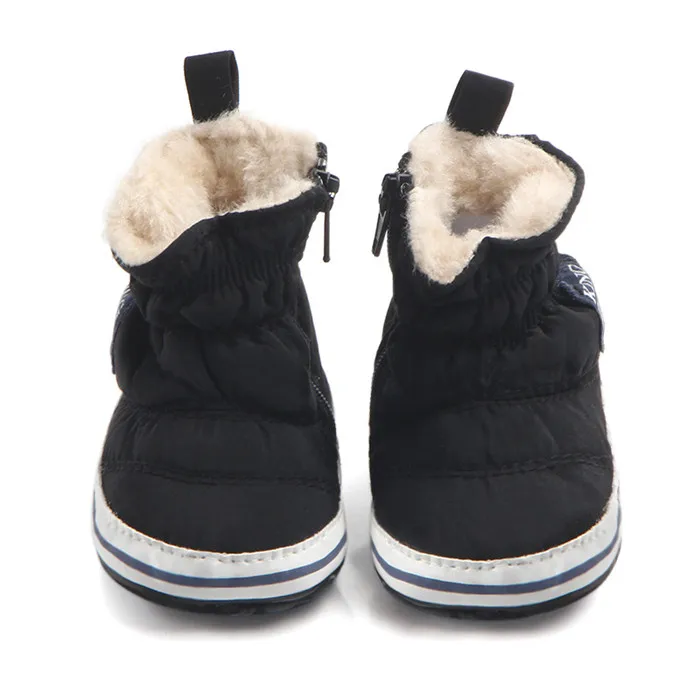 Newborn Plush Winter Navy Infant Boot Toddler Shoes Soft Prewalker Shoes Super Warm New Baby Boy Snow Boots 