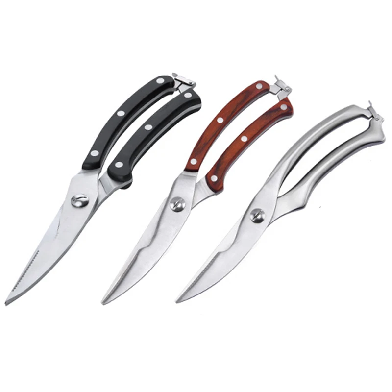 

250mm Stainless Steel Poultry Kitchen Chicken Bone scissor with Safe Lock Cutter Cook Tool shear cut Duck Fish Home Tool Gadget