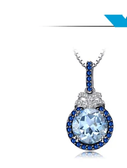 Jewelrypalace красиво площади создания Сапфир 3 Камни кольцо стерлингового серебра 925 Свадебные украшения Юбилей подарки