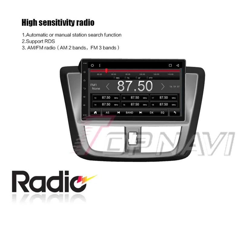 2din android car gps For Toyota Vios 2017