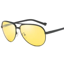 Очки ночного видения, солнцезащитные очки, сплав, для женщин, мужчин, для вождения, спортивные, велосипедные очки для круглой рамки, HD