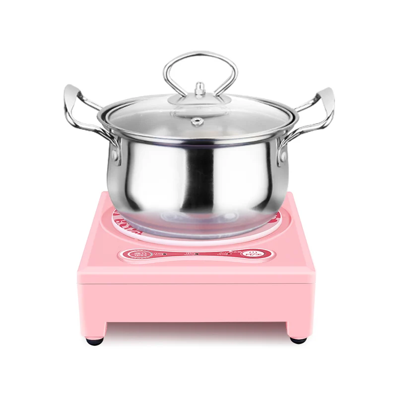 

Household mini electric induction cooker portable hot pot plate stove dorm noodle water congee porridge heater office EU US