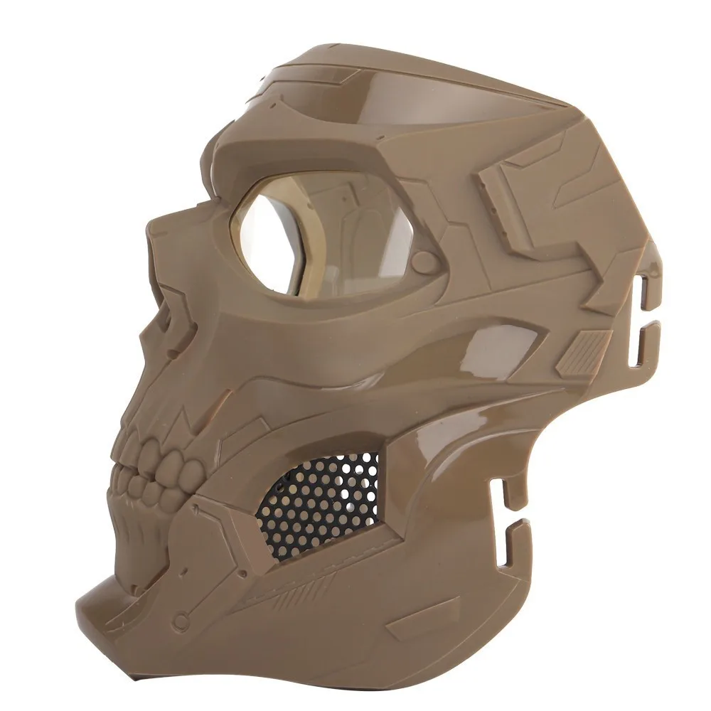 Airsoft Shooting Tactical Hunting Equipment Gears Skull Messengers Unisex Full Protective Mask Helmet 2 Wearing Ways Accessories