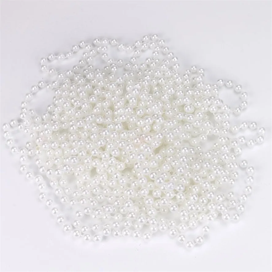 New Pearl String Decorations 10m Round Faux Pearl Beads String