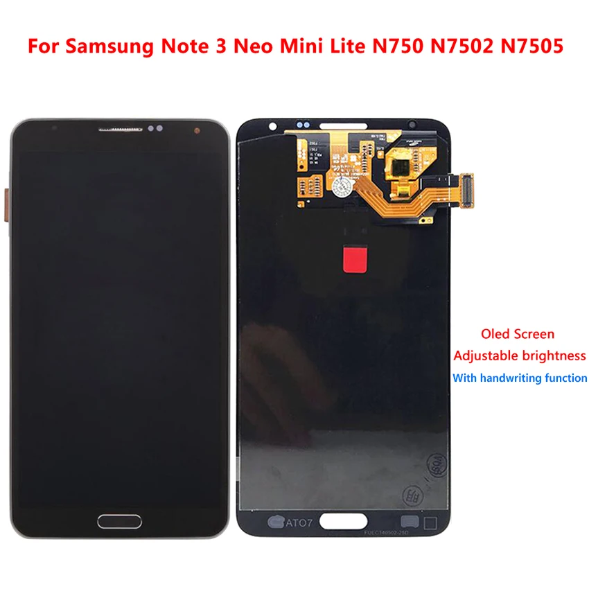 

For Samsung Galaxy Note3 Note 3 Neo Mini Lite N750 N7502 N7505 LCD Screen Display Touch Digitizer Replacement Super AMOLED LCDs