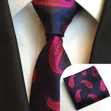 Mantieqingway бренд полиэстер платок галстук набор Повседневное печатных Галстуки для Для мужчин Свадебная вечеринка платок Бизнес галстук