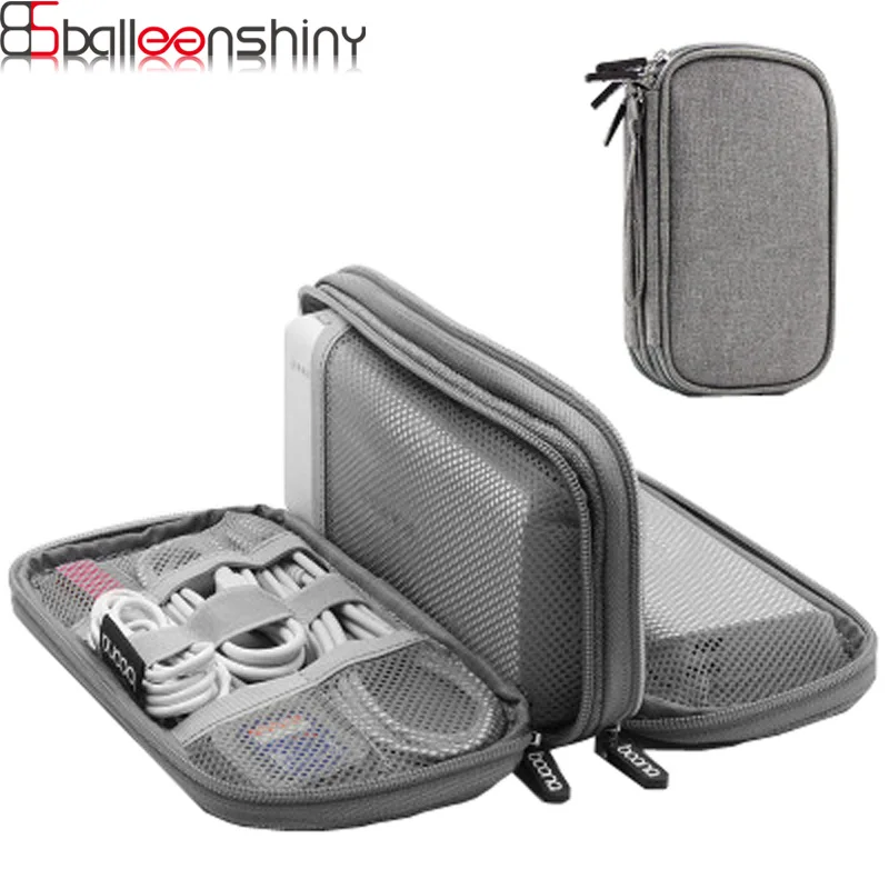 Balleenshiny غطاء حماية الكنز 10000/20000 أماه الطاقة المحمول حقيبة التخزين الرقمي كابل بيانات usb hdd المنظم