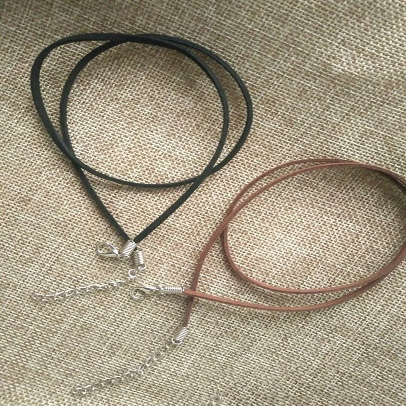 Wholesale 10pcs Suede Leather String 20 inch Necklace Cord 16colour You choose 