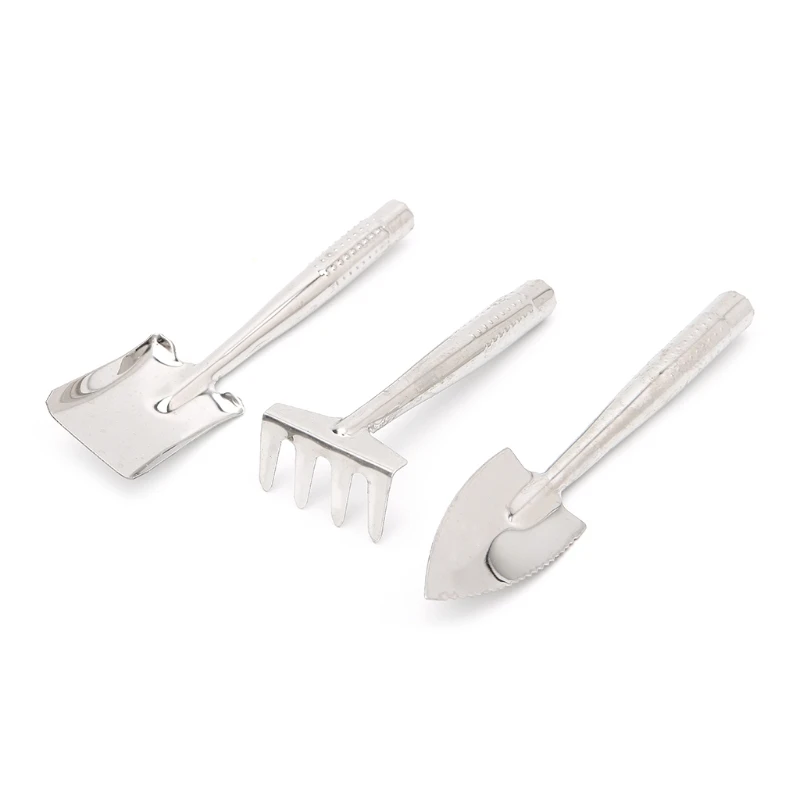 

3Pcs Stainless Steel Garden Tools Set Mini Gardening Kit Small Outdoor Indoor