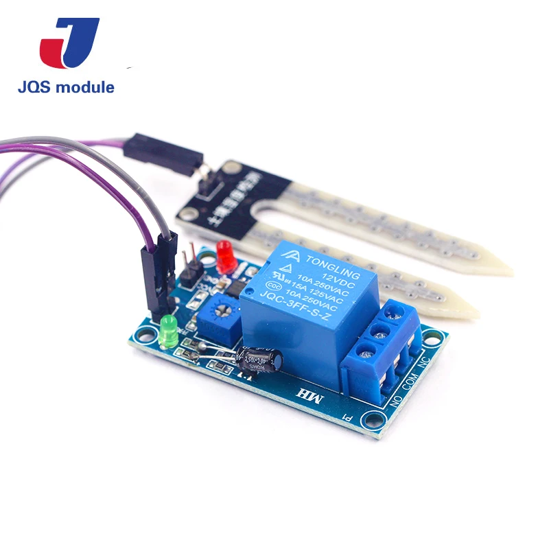 

Soil Moisture Sensor 12V Relay Control Module DC 12V soil moisture sensor relay Automatic watering of humidity starting switch