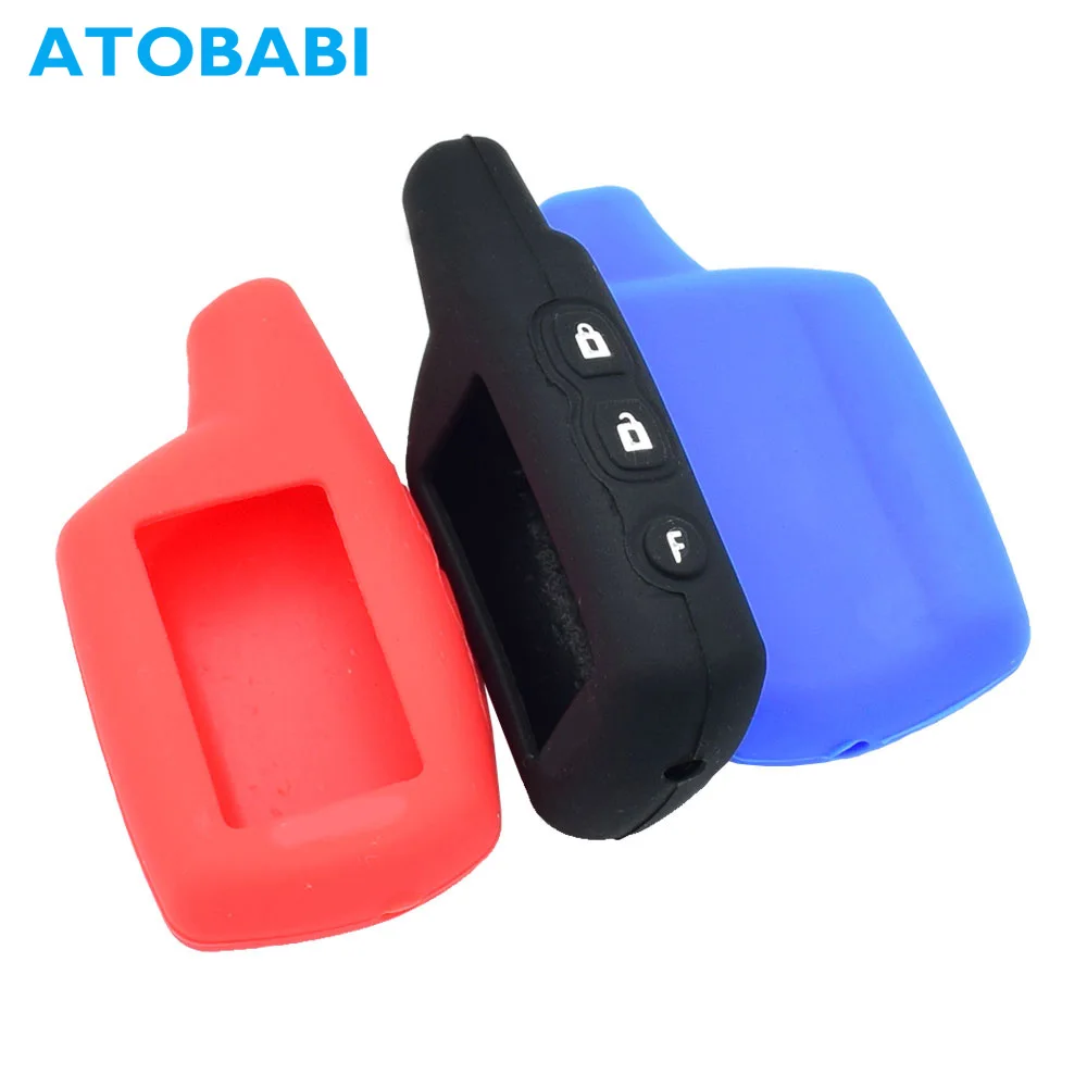 

Silicone Car Key Case For Pandora D073 DXL 3500 3700 3250 3290 3000 LX 3257 2 Way Car Burglar Alarm System LCD Remote Fob Cover