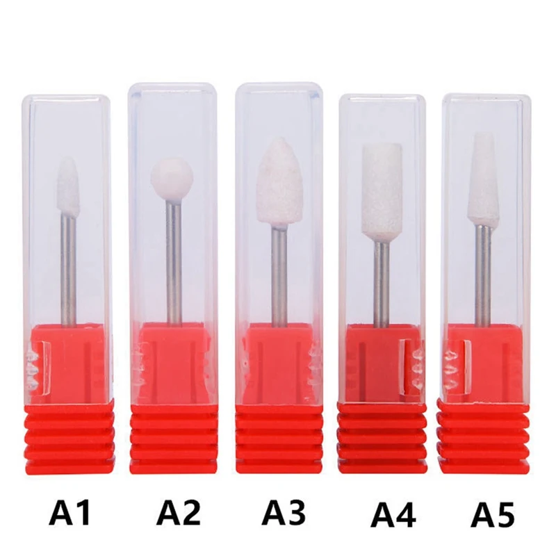

1 Pcs Cuticle Remover Burr Nail Drill Manicure Electric Tools Rotate Ceramic Stone Bits Mills Cutter Accessory
