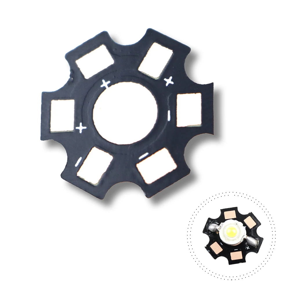 Davitu Connectors 50pcs High Power 1w /3w /5w Watt LED Heat Sink Aluminum Base Plate 20 mm LED board KIT DIY star heatsink Davitu Connectors 50pcs High Power 1w /3w /5w Watt LED Heat Sink Aluminum Base Plate 20 mm LED board KIT DIY star heatsink