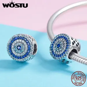 Image 4 - WOSTU 2019 Top Verkauf 925 Sterling Silber Samsara Eye Charms Perle fit Anniversary Marke DIY Armband Armreif Schmuck Geschenk FIC915