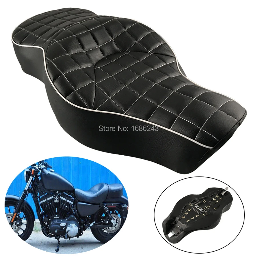 One Piece Wide Touring Driver Passenger 2 Up Seat Fits For Harley Sportster Xl 8 10 Custom Xl 8l Superlow 11 19 Xl10l Aliexpress One Piece Wide Touring Driver Passenger 2 Up Seat Fits For Harley Sportster Xl 8 10 Custom Xl 8l Superlow 11 19 Xl10l Aliexpress