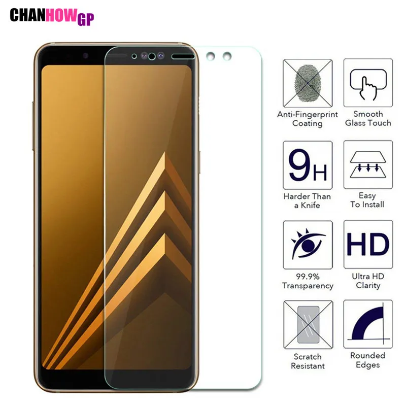 Закаленное стекло для Samsung Galaxy A8 2018 A530 A530F/DS защита экрана Caso na Plus on A730F Sklo 9H |