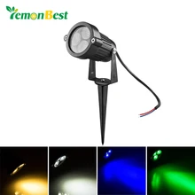 LemonBest 9 Вт светодиодный садовые фонари Уличные Водонепроницаемый IP65 пейзаж светодиодный свет 12 V 110 V 220 V Светодиодные пятно лампы наружного освещения со стержнем