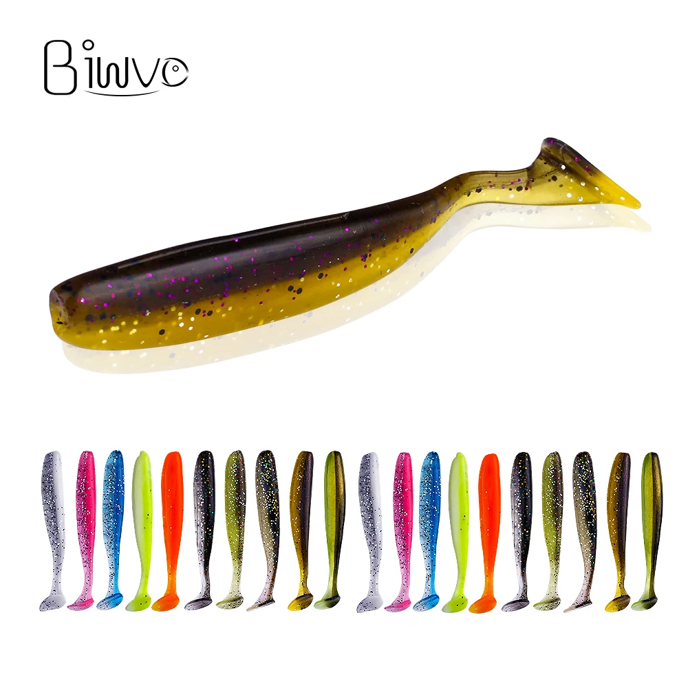 

biwvo 5pcs/lot 7cm soft lures Easy Shiner Soft Wobblers Fishing Lure Silicone Double Swimbaits isca Artificial Carp Fishing