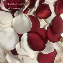 Светильник цвета шампанского и красного вина Свадебные лепестки роз романтичный цветок девушка лепесток розы реальное изображение