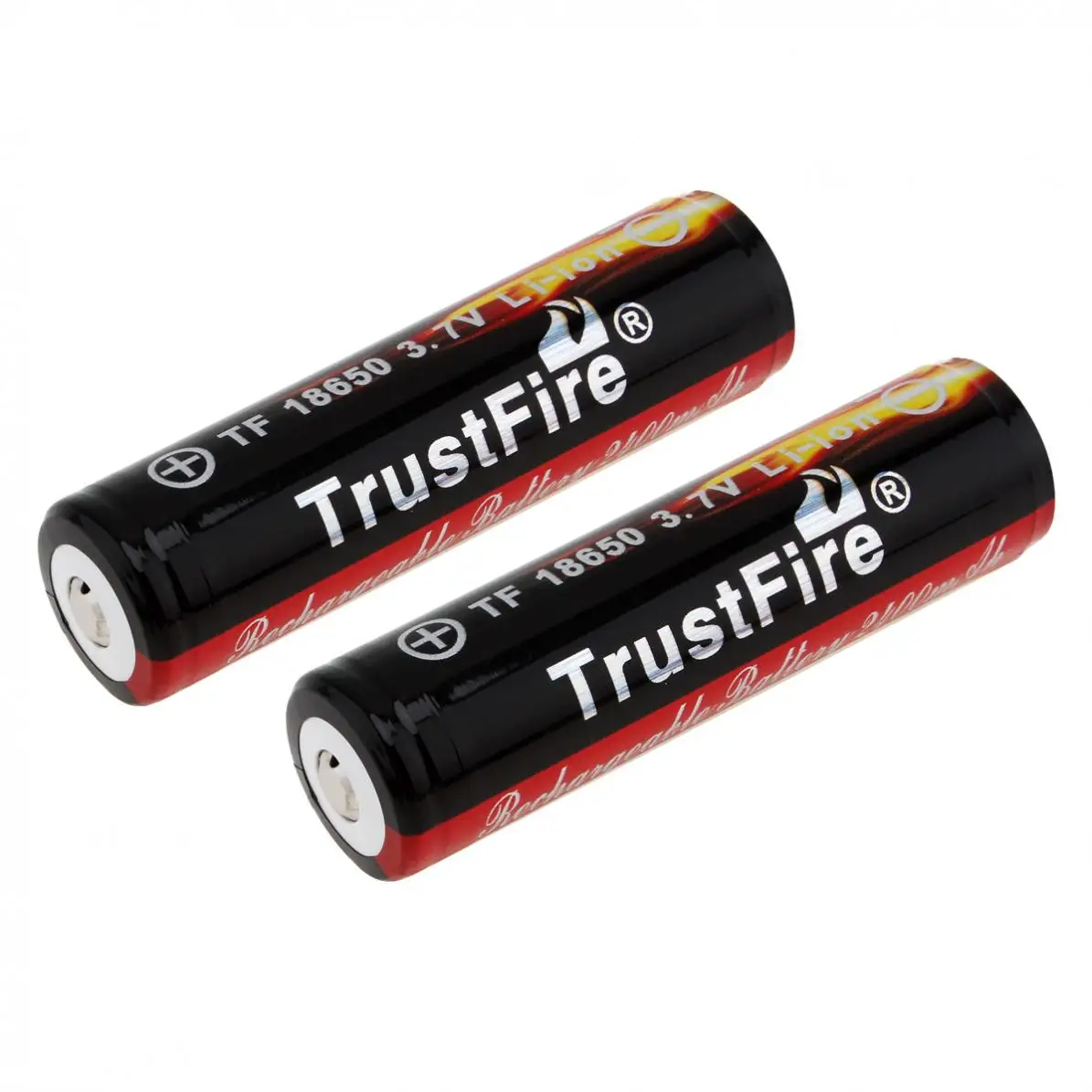 2 шт./лот TrustFire 3,7 V 18650 2400mAh литий-ионная аккумуляторная батарея с защищенной печатной платой+ Портативная Батарейная коробка