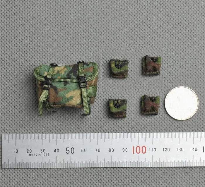 16 US Army's Jungle Green Bags Set Accessories for 12''action Figures Bodies