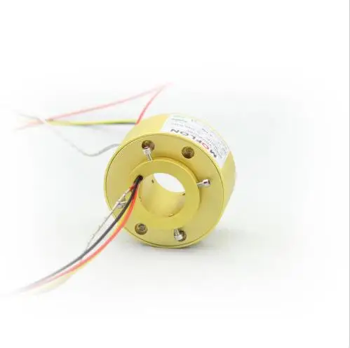 

MOFLON slipring through bore slip ring with bore size 38.1mm(1.5") 12X10A electric slip ring
